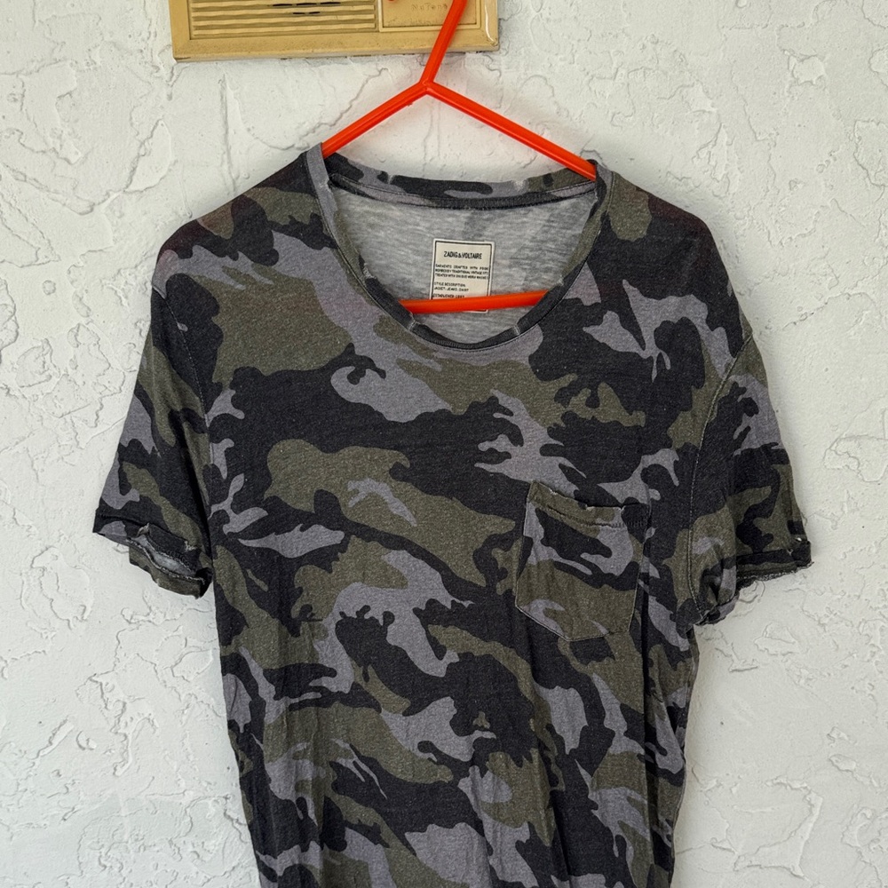 Zadig & Voltaire Camouflage Short Sleeve Tee